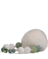 danish-fur-design-smykker-armbånd-00105-white-green-19cm